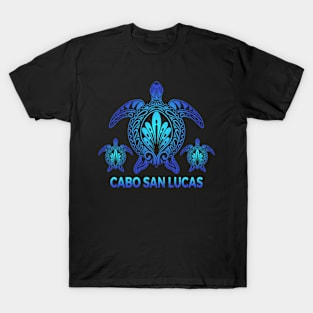Vintage Cabo San Lucas Mexico MX Ocean Blue Sea Turtle Souvenirs T-Shirt
